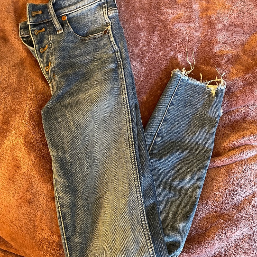 Madewell Raw Hem Skinny Jeans